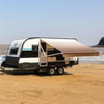 thumbnail image 1 of ALEKO Auvent Rétractable Motorisé 16X8 ft Patio Camping Vinyle Couvert Brun, 1 of 12
