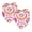 Multi-colored, variant on PhooArto Pink Donuts Love Hearts Pattern Dog Bandanas, 2 Pack Soft Washable Pet Scarf Triangle for Large Dogs Puppies and Cats