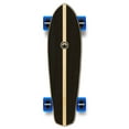 thumbnail image 2 of Yocaher Longboard complete Micro Cruiser 25" x 6.5" w/Premium Black grip tape, heavy duty Aluminum Alloy truck, 62mm Wheels, ABEC -9 Bearings - Wave, 2 of 7