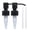 Black Matte, variant on Stainless Steel Soap and Lotion Dispenser Pumps, Replacement for Your Bottles (Brushed Nickel, 2 Pack)