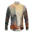 thumbnail image 3 of Camisa de solapa colorida para hombre con estampado 3D para hombre y mujer, camisas casuales de moda de manga larga con botones, ropa de calle de gran tamaño unisex, 3 of 5