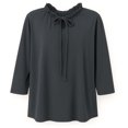 thumbnail image 1 of Blusa George para Mujer, Manga 3/4 Negro Talla 2Eg, 1 of 4