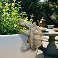 thumbnail image 5 of Turtle Garden Statue Resin Decorative Figures Outdoor Pond Balcony Flower Pot Hanger Animal Sculpture Patio Yard Ornament Desktop, 5 of 9