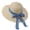 A-Beige, variant on Womens Straw Sun Hat UV Protection Floppy Wide Brim Summer Beach Cap Floral Ribbon Lace Edge Detailing