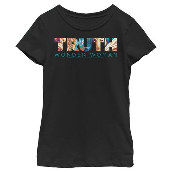 Girl's Wonder Woman 1984 Truth Graphic Tee Black Medium