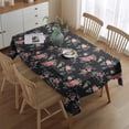 thumbnail image 2 of Pioneer Flower Floral Print Pattern Rectangle Tablecloth 60"x84",Waterproof Polyester Rectangle Table Cloth, Wipeable Spillproof Polyester Tablecloth for Dining, Camping, Indoor and Outdoor, 2 of 5