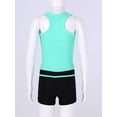 thumbnail image 4 of inhzoy Kids Girls Swimwear Racer Back Tank Top with Boyshort Tankini Set, 4 of 7