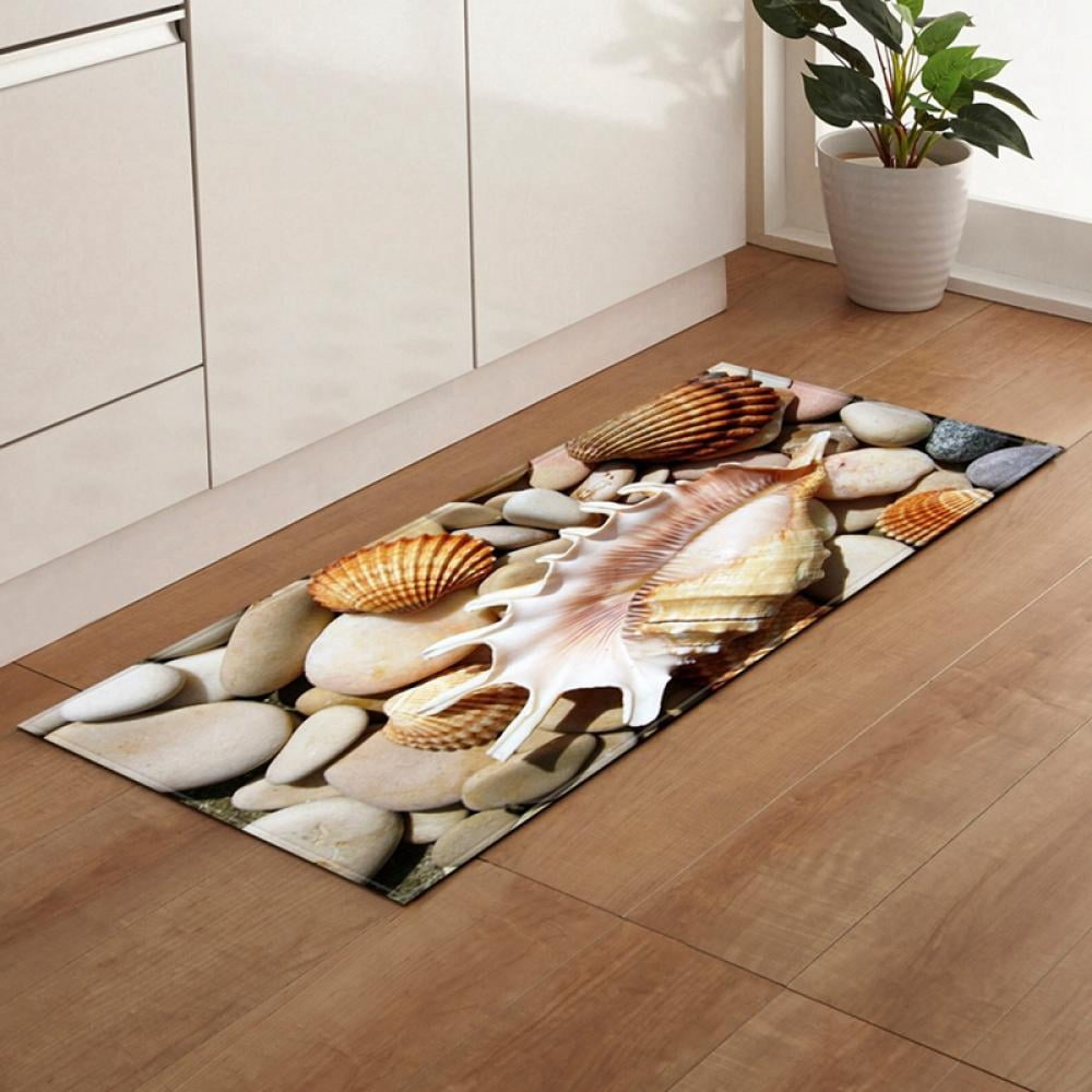 Autmor Artistic Beautiful Anti Fatigue Polyester Fiber Kitchen Floor