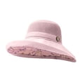 thumbnail image 4 of gcong Women Sun Hats Summer Beach UV Protection Bucket UPF Packable Wide Brim Chin Strap, 4 of 4
