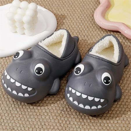 

Huilaibazo Childrens Girl Cotton Slippers Cute Stereoscopic Cartoon Animals Warm Indoor Non Slip Home Cotton Slippers