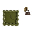thumbnail image 1 of Reloj de pared cuadrado de resina, figura vintage, estatua artesanal, escultura decorativa, adorno artesanal moderno, superficie resistente, adecuado, 1 of 8