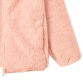 thumbnail image 6 of Ruyang Girls Sherpa Fleece Jacket Kids Mock Neck Zip Up Fuzzy Coat Fall Winter Warm Soft Cozy Long Sleeve Furry Outwear, 6 of 7