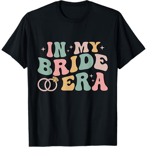 Playful Comfort Tee - In My Bride Era Funny Wife Engaged Bachelorette Party T-Shirt