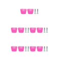 thumbnail image 3 of Wweixi 2x Inline Skates Roller Brakes Block Non-Slip Safety Stopper Pink 34x36x45.5mm 5Set, 3 of 6
