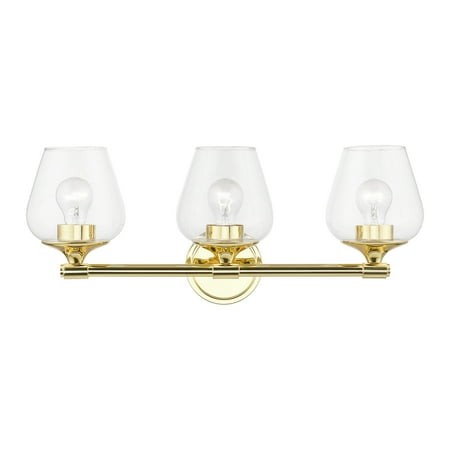 

Livex Lighting 17473 Willow 3 Light 23 Wide Commercial Vanity Light - Brass