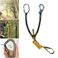thumbnail image 1 of Cordón de seguridad profesional con mosquetón, arnés de absorción de impactos, cordón de cuerda para escalar rocas/árboles, protección contra caídas d Estilo 3 Baoblaze cuerda de seguridad de escalada, 1 of 8