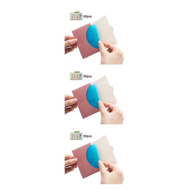 Vogacara Paquete de 50 hojas absorbentes de aceite para el control de aceite facial universal para hombres y adultos, papel de maquillaje para el cuidado Type1 NO1 Vogacara CBP096530