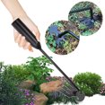 thumbnail image 3 of 2pcs 4 Teeth Uprooting Weeding Tool with Ergonomic Handle Weed Puller Portable Garden Weeder Tool for Vegetable Planting Weeding Silver, 3 of 6