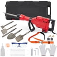thumbnail image 3 of EastVita 2200W Demolition Jack Hammer 65A Jack Hammer Concrete Breaker Tool Kit, Set of 6 W/Case, Noise-Canceling Earplug, Shoulder Strap, 3 of 7
