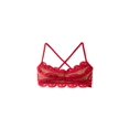 thumbnail image 2 of PilyQ Rouge Lace Bralette Top ROU-131B L / Red, 2 of 2