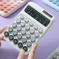 thumbnail image 1 of PRETXORVE Solar Powered Calculator 7 Cell Battery Power Calculator Office Use For Students To Do Exercises, 1 of 6