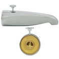 thumbnail image 3 of Westbrass D3111-26 8-1/2" Reach Brass Tub Spout with Rear Diverter, Polished Chrome, 3 of 7