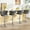 Gray, variant on Lamerge Grey Bar Stool Set of 2, Velvet Swivel Bar Chairs Counter Height Barstools with Back & Footrest, Adjustable Counter Stools Island Chairs for Kitchen, Bar, Dining Room