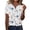 Whitefloral, variant on Womens Tops Dressy Casual Blouses V Neck Work Shirts Trendy Tops Summer Short Sleeve Business Dressy Work Tops