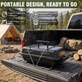 thumbnail image 5 of Sixday Portable Propane Gas Grill with 2-in-1 Valve, Foldable Legs, Adjustable Regulator - Heavy Duty, Compatible with 20-lb & 1-lb Propane Tanks for Outdoor Use, 5 of 7