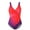Purple, variant on Neinkie Women Sexy Tummy Control One Piece Swimsuits Halter Push Up Bathing Suits