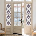 thumbnail image 2 of Purple Aztec Window Privacy Film, Southwest Boho Abstract Gray Geometric Static Cling UV Sun Blocking Heat Control Window Tint Day and Night, Non-Adhesive One Way Windows Privacy Cover 17.7''x78.7'', 2 of 7