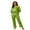 Fluorescent Green, variant on Rdhnmea Mommy and Me Christmas Pajamas Matching Sets Long Sleeve Lapel V Neck Button Down Tops and Elastic Waist Pants Xmas Sleeepwear Loungewear