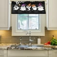 thumbnail image 3 of Coolnut Halloween Ghost Valance Curtains for Kitchen or Bathroom,Valances Window Treatment Rod Pocket Drape 54x18inch Light Filtering Living Room Bedroom Decor5, 3 of 6