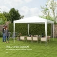 thumbnail image 4 of Outsunny Party Tent, Portable Gazebo Canopy Event Shelter White, 4 of 10