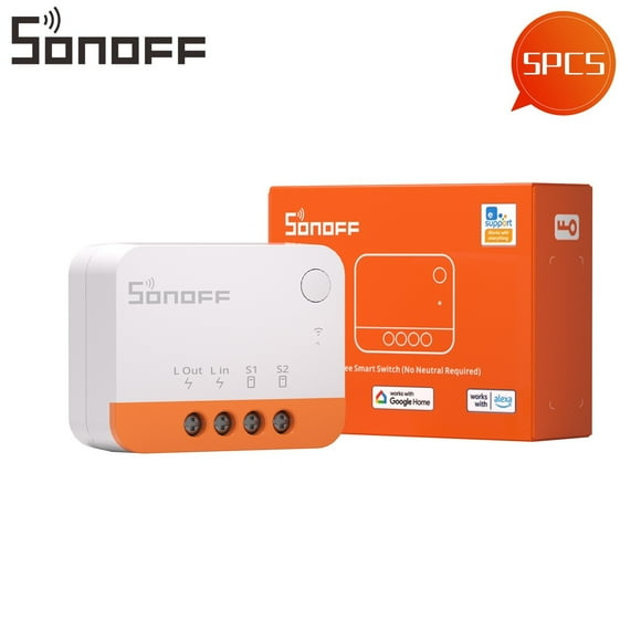 SONOFF ZBMINI Extreme Zigbee Smart Switch, ZBMINIL2 No Neutral Required,5PCS