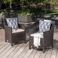 thumbnail image 3 of Christopher Knight Home Cypress Outdoor Wicker Dining Chairs with Cushions (Set of 2)  by, 3 of 5