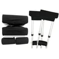 thumbnail image 3 of Crutch Pads Black Polyester Sponge 2Pcs 7.9x2x0.3In, 3 of 9