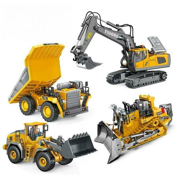 Remote Control Construction Vehicle Toy, Electric Construction Vehicle Toy, RC Excavator Dump Truck Bulldozer Car Toy, RC Construction Vehicles, Birthday Gift for Kids, Kids Toys, Gifts for Kids