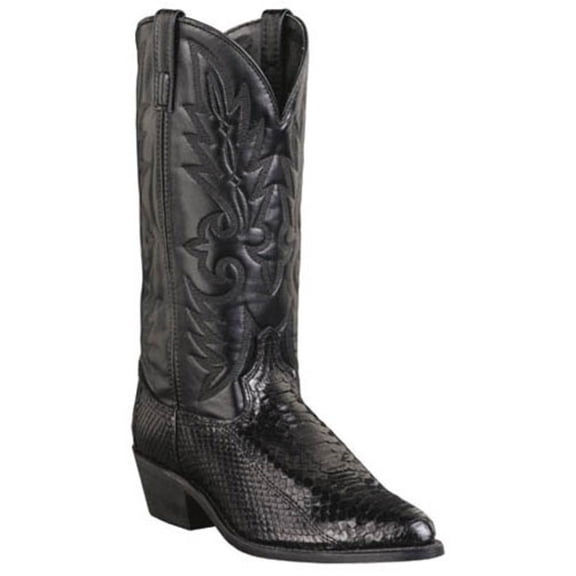 Men's Laredo 13" Python Cowboy Boots BLACK 9.5 EW