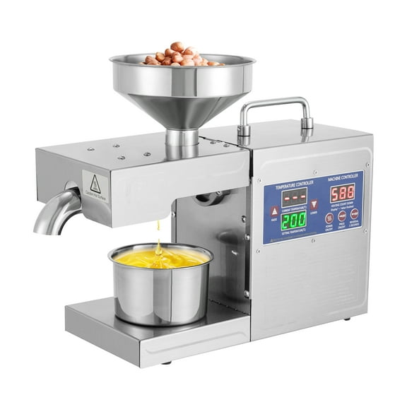 Wildnix Oil Press Machine, Stainless Steel Cold and Hot Pressing for Nut and Seed Oils, High Efficiency and Adjustable Temperature