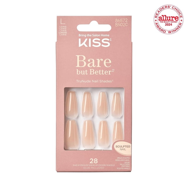 KISS Bare but Better Nails - Fake Nail, Short