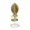 thumbnail image 3 of Fiudx Farol de Vela Geométrico de Hierro, Elegante Diseño Decorativo, Recortes Intrincados, Decoración Navideña para Fiestas En Casa, Hecho de Metal, Tamaño 20 Cm X 8 Cm, 3 of 3