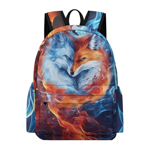 Fox Backpack for Men Women Teenager 17 inch School Backpack Lightweight Breathable Travel Backpacks