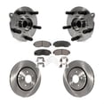 thumbnail image 1 of Transit Auto Front Hub Bearing Assembly Disc Brake Rotors and Semi-Metallic Pads Kit for Car 2015-2017 Honda Odyssey KBB-105171, 1 of 11