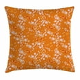 thumbnail image 1 of Floral Throw Pillow Cushion Cover, Vivid Blooming Tree Branches Spring Flower Petals Happy Essence Beauty Pattern, Decorative Square Accent Pillow Case, 16 X 16 Inches, Orange Lilac, by Ambesonne, 1 of 2