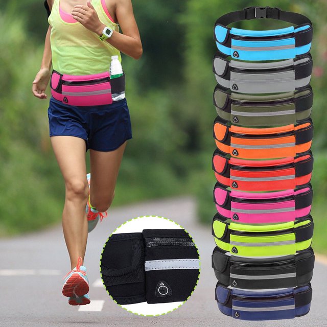 Jacenvly - Bolsa multifuncional para botella de agua, para correr, fitness, teléfono móvil, deportes al aire libre, antirrobo, para el Día de la Madre