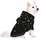 thumbnail image 2 of Fotbe Star Silver Glitter Sudadera con Estampado para Perros Pequeños – Suéter con Capucha para Mascotas, Tela Suave de Forro Polar con Bolsillo-Medium, 2 of 7