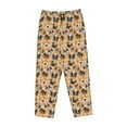 thumbnail image 4 of Daiia Cute Dogs Head Women's Sleep Pant with Pockets and Drawstring,Pajama Pants-Small, 4 of 9