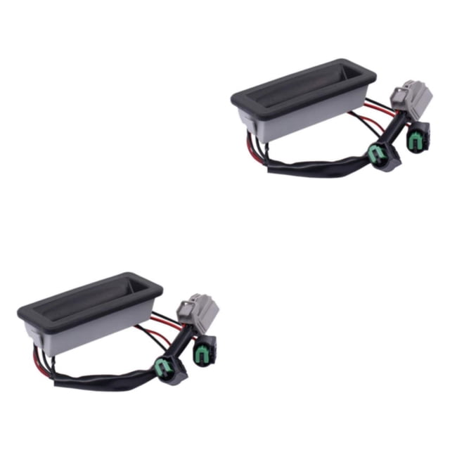 Speravity Interruptor de botón de liberación de maletero duradero de plástico para fácil acceso al coche, accesorios de coche, interruptor de negro 2piezas