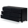 thumbnail image 3 of Safavieh Tobiette 6 Drawer Solid Wood Dresser in Black, 3 of 12